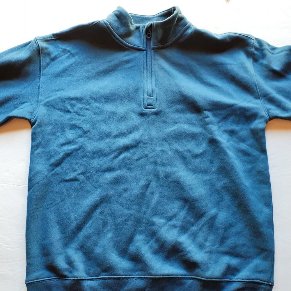 Gap Boys Sweatshirt Blue Quarter Zip Pullover XXL 14-16 New